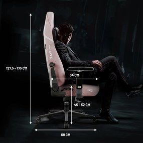 Ružová herná stolička Diablo X.Eye Prime Akira Pink