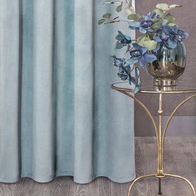 ZATEMŇOVACÍ ZÁVES NA KRÚŽKOCH ROSA 140X250 CM BLEDOMODRÁ