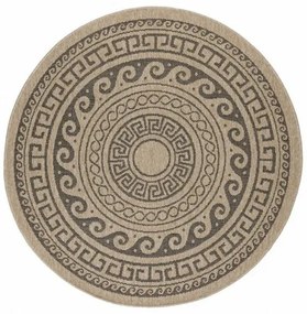 Vopi Kusový koberec Comilla 0887 black, priemer 120 cm