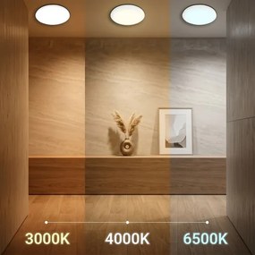 LED stropné svietidlo HUGO LED/16/24/32W/230V 3000/4000/6500K pr. 37 cm IP54 biele