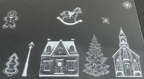 DECOLED Dekoratívna nálepka na okno A4 hviezdičky