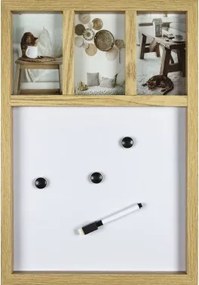 Fotorámik pre 3 ks, magnetická tabuľa 33x48x2,5 cm%