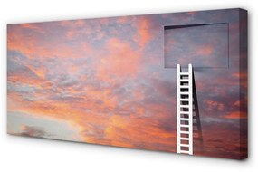 Obraz na plátne Rebrík slnko oblohu 120x60 cm