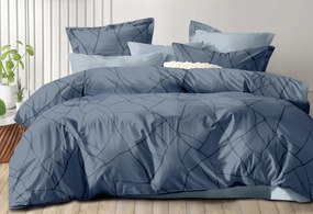 Bavlnené obliečky GREYVO sivomodré Rozmer obliečky: 70 x 90 cm | 140 x 200 cm