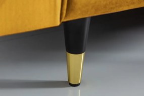 (3476) COZY VELVET moderná pohovka horčicovo žltý zamat 220cm