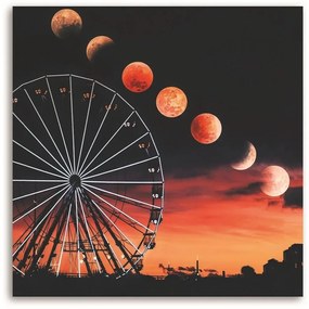 Gario Obraz na plátne Fázy mesiaca nad ruským kolesom - Rokibul Hasan Rozmery: 30 x 30 cm