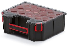 Kufríkový organizér 28,4 × 24,3 × 10,5 cm II, krabičky, čierna