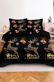 Obliečky z mikrovlákna STARLIT DEER čierne Rozmer obliečky: 70 x 80 cm | 140 x 200 cm