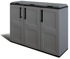 ARTPLAST Skriňa na triedený odpad Linea FREE 3dv/3víka