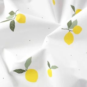 Goldea hranatý obrus 100% bavlnené plátno - citróny 100 x 140 cm