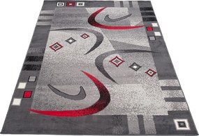 TA Koberec 4596A DARK GRAY CHEAP PP CRM Sivý Obdĺžnikový Rozmer: 60x100 cm