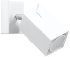 Bodové svietidlo Merida, 1x biele kovové tienidlo, (možnosť polohovania)