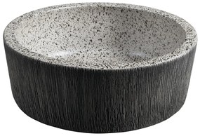 Sapho Sapho, PRIORI keramické umývadlo na dosku Ø 41 cm, granit, PI035