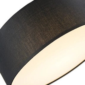 Stropné svietidlo čierne 30 cm vrátane LED - Drum LED