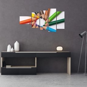 Obraz - farebný kruh z pasteliek