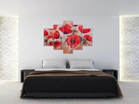 Obraz - Vlčie maky (150x105 cm)