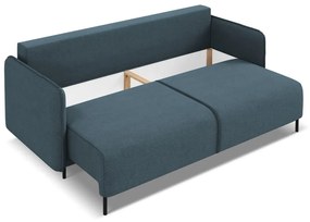 Modrá rozkladacia/s úložným priestorom pohovka 226 cm Luana – Makamii