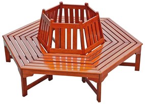 Hnedá drevená záhradná lavica Ontario – Garden Pleasure