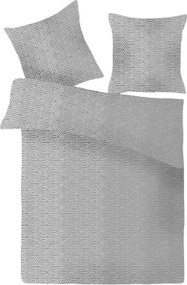 Obliečky Alla 140x200 cm, grafický vzor, šedo-biele renforcé%