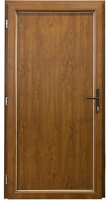 Dvere vchodové Larino Eco D18 90L zlatý dub