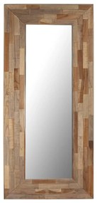 Zrkadlo 50x110 cm recyklované teakové drevo 246085