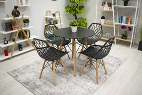 Bestent Jedálenská stolička škandinávsky štýl Black String