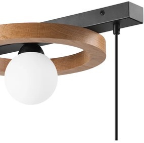 Luster na lanku OTIS 1xG9/5W/230V + 2xE27/15W/230V dub