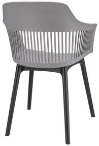 Dekorstudio Balkónové sedenie CORNIDO sivé - 2x stolička + 1x stôl