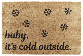 Rohožka s vianočným motívom z kokosového vlákna 40x60 cm Baby It's Cold Outside – Artsy Doormats