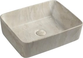 Béžové keramické umývadlo 47,5x37,5 cm Dalma – Sapho