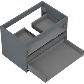 Mexen Box-A, závesná skrinka 70 cm, 2 zásuvky, grafitová matná, 91AX0-0700-470-2-66