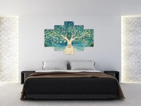 Obraz – Magický strom so špirálami (150x105 cm)