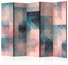 Artgeist Paraván - Pixels (Green and Pink) [Room Dividers]