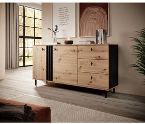 Skrinka BADIA dub/antracit