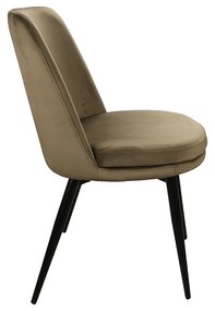 Jedálenská stolička Kayla Velvet, olivová