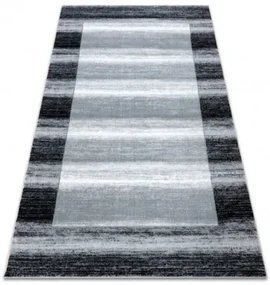 Koberec ARGENT - W9557 Ramka, vintage, linie sivý