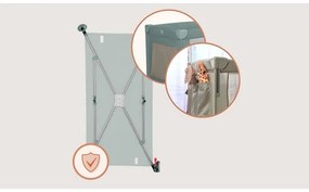 Lionelo - Cestovná postieľka 3v1 ELLEN šalviovo zelená