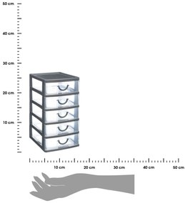 Organizér s pěti zásuvkami Organised