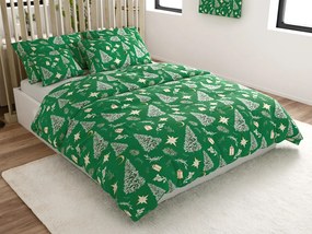Obliečky z mikrovlákna GREEN CHRISTMAS zelené Rozmer obliečky: 70 x 90 cm | 140 x 200 cm