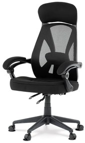 Autronic BONTEC Kancelárska stolička, hojdací mechanizmus, čierna sieťovina, KA-Y309 BK Farba: Čierna