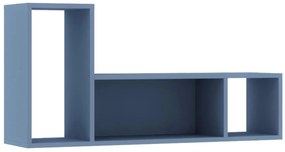Detská poschodová posteľ so skriňou a šuplíky Cascina - smoky blue