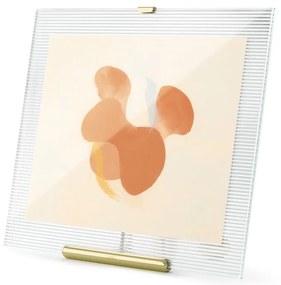 Sklenený stojací rámček v zlatej farbe 26x30,5 cm Flute – Umbra