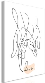Artgeist Obraz - Tangled Love (1 Part) Vertical Veľkosť: 20x30, Verzia: Premium Print
