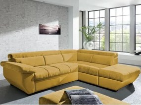 Rohová sedacia súprava Speedway, žltá látka, pravý roh%