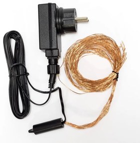 DECOLED LED světelný řetěz, 12 x 1,5 m, teple bílá, 180 diod