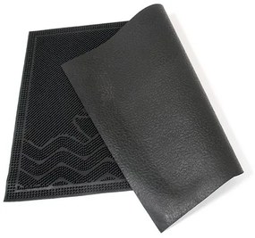 Gumová čistiaca rohož Ship 40 x 60 x 0,6 cm, čierna