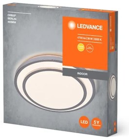 Ledvance - LED Stropné svietidlo ORBIS BERLIN LED/36W/230V strieborná