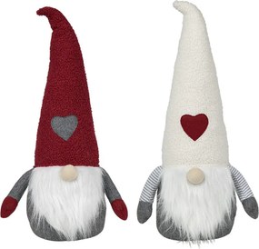 Dverná zarážka skřítek Gnome v béžovej čiapke - 25*21*26 cm
