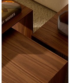 Odkladacie stolíky v súprave 3 ks v dekore orecha 40x60 cm Litto – Kave Home