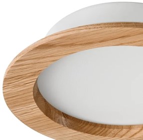 LED Podhľadové svietidlo WOODY SPOT LED/16,5W/230V 4000K dub ø 18,5 cm